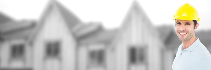 Construction Worker on building site