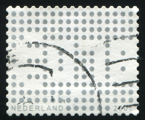 Netherlands retro stamp