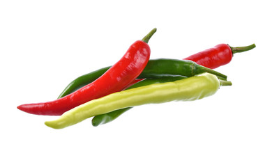 chilli isolated on white background