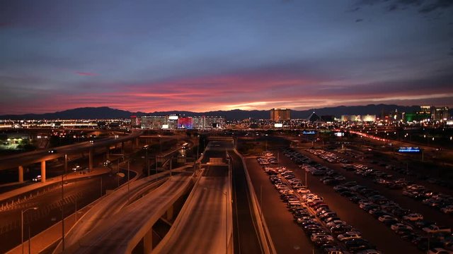 November 9, 2017. Scenic Sunset Vista in the City of Las Vegas, Nevada, United States of America.