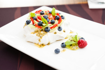 home made Pavlova cake