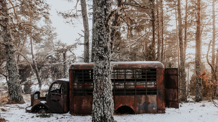 Camion de viande abandonné dans les Hautes Alpes