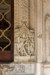 Figure in Jain Temple of Ranakpur, Rajasthan
