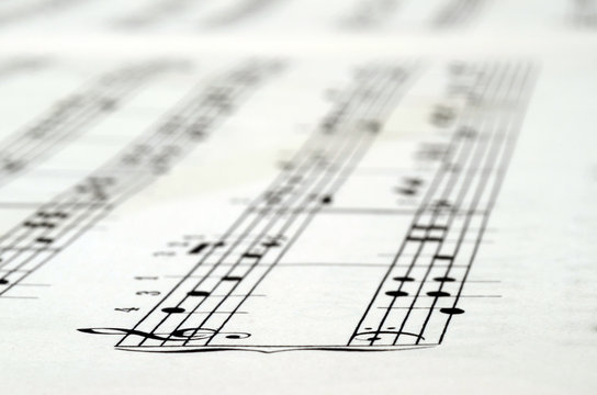 Music score background