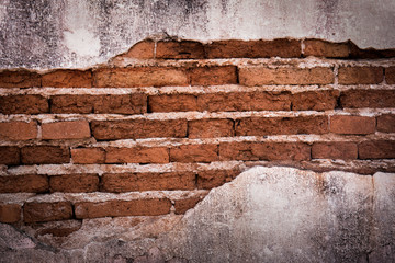 Brick,concrete weathered grunge wall background