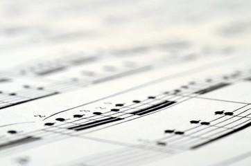 Music score background