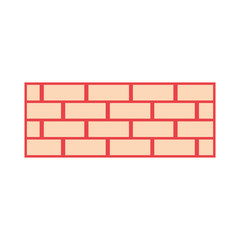 brick wall construction concret image vector illustration orange color image