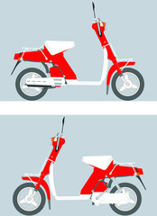  retro motor scooter