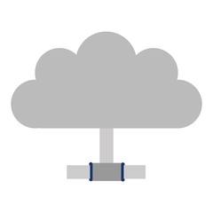 cloud computing isolated icon vector illustration design