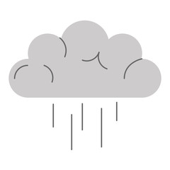 weather cloud rainy icon vector illustration design