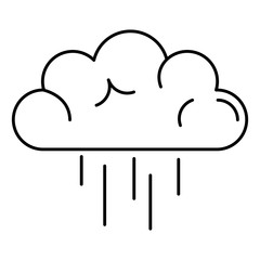 weather cloud rainy icon vector illustration design