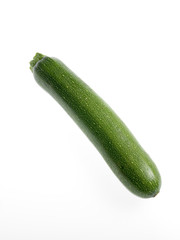zucchini on white background
