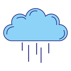 weather cloud rainy icon vector illustration design