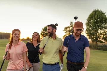 Foto op Plexiglas Golf Dichterbij komen op de golfbaan