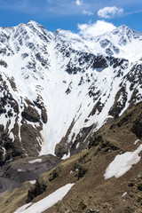 Caucasus mountains in Russia
