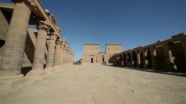 Colonnades & The Temple Of Isis; Philae Temple Complex; Philae, Agilkia Island, Aswan, Egypt