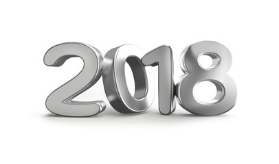 2018 bold 3d rendering silver metallic