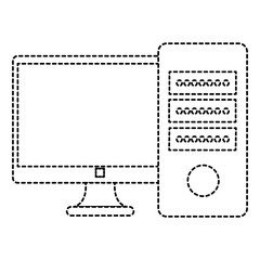 computer desktop isolated icon vector illustration design