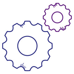 gears machine isolated icon vector illustration design