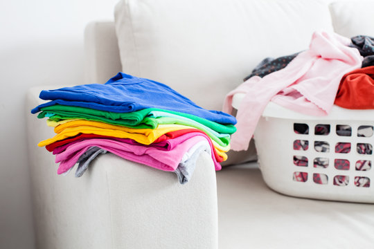 Colorful clean clothes