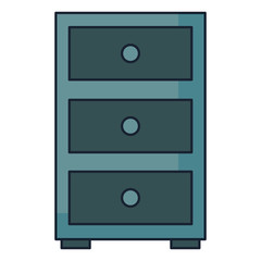 office drawer isolated icon vector illustration design