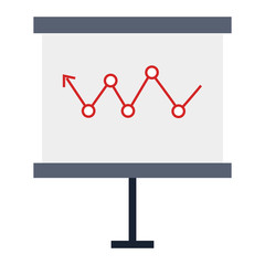 paperboard training with infographic vector illustration design