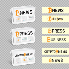 crypto newspapers set transparent