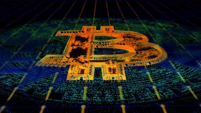 Digital Bitcoin and the blockchain background