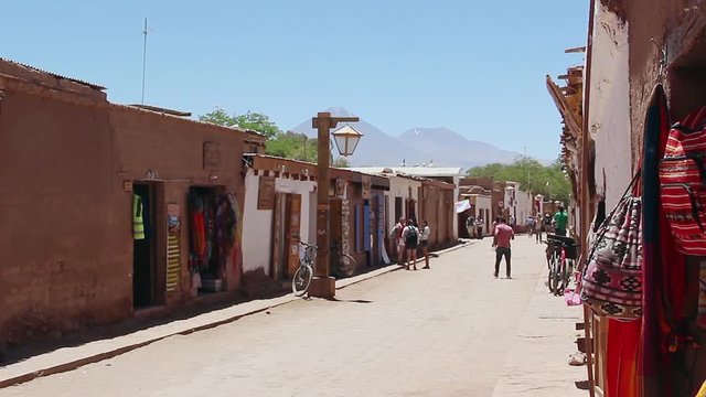 Caracoles, Main Street in San Pedro de Atacama, Chile