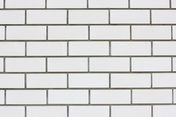 White background a wall of white brick