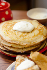 Russian pancakes on Carnival