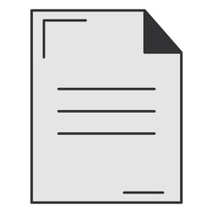 paper document isolated icon vector illustration design