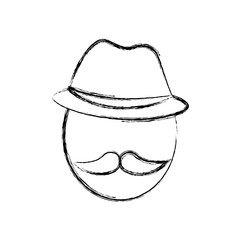 man with mustache icon