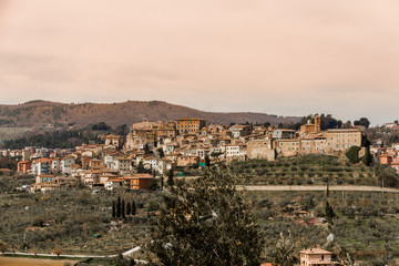 Fototapeta na wymiar A View Of Chianciano Terme