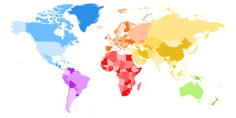 Fototapeta na wymiar Map of World