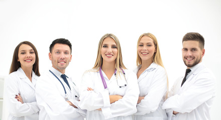 group portrait of a professional medical team