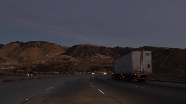 routes de Californie de nuit(4k)