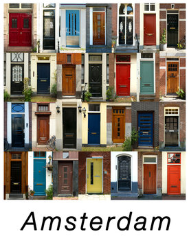 Colorful doors in London