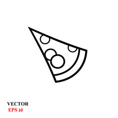 Pizza icon vector