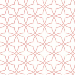 Seamless vector ornament in arabian style. Geometric abstract background. Pink pattern for wallpapers and backgrounds