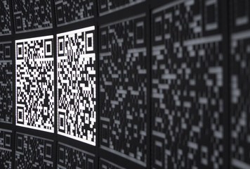 QR code abstract pattern