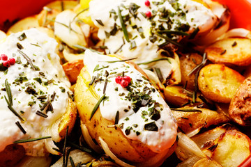 ofenkartoffeln mit quark