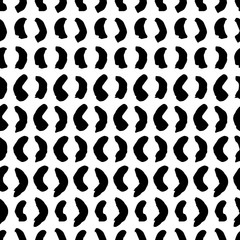 Abstract seamless vector pattern. Grunge hand drawing texture on white background. Ethnic design for textile, wallpaper, wrapping; paper.