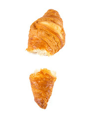 fresh croissant isolated