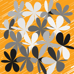  Abstract Whimsical Flower Background