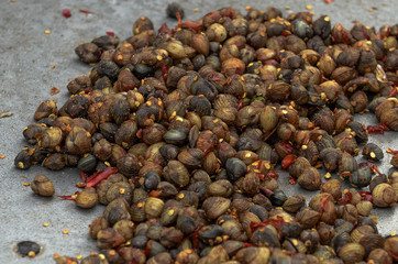 roasted snails with chili