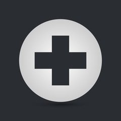 Cross Medicical or christian Logo Concept, vector illustration isolated on white background