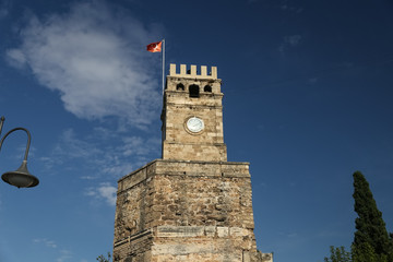 Clock Tower in Antalya City, Turkey