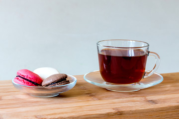 tasty colorful biscuits for tea