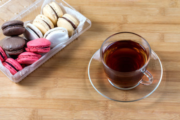 tasty colorful biscuits for tea